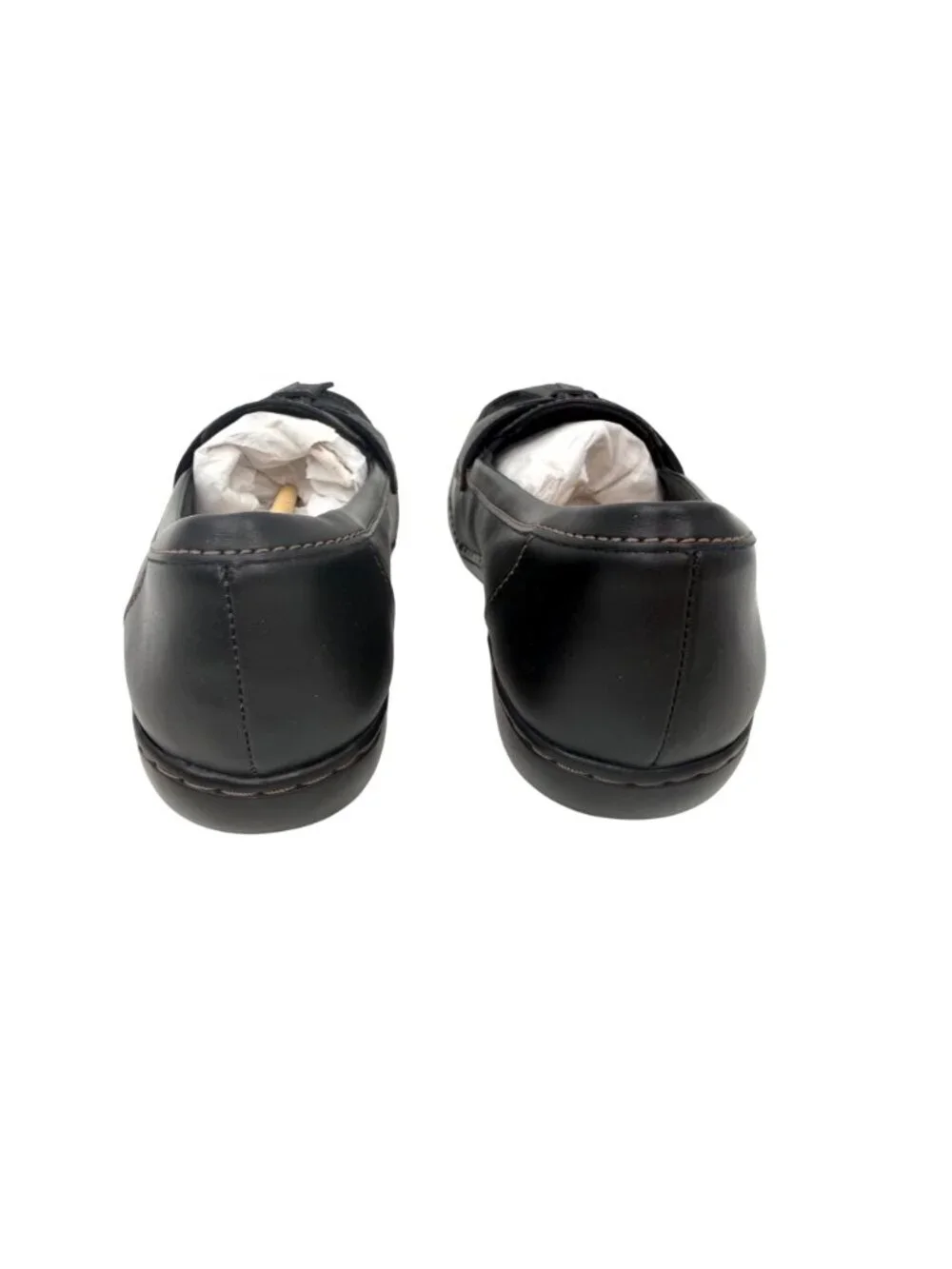 NWT & ORIG BOX CLARKS COLLECTION ASHLAND BUBBLE COMFORT BLACK LOAFERS - 8XW